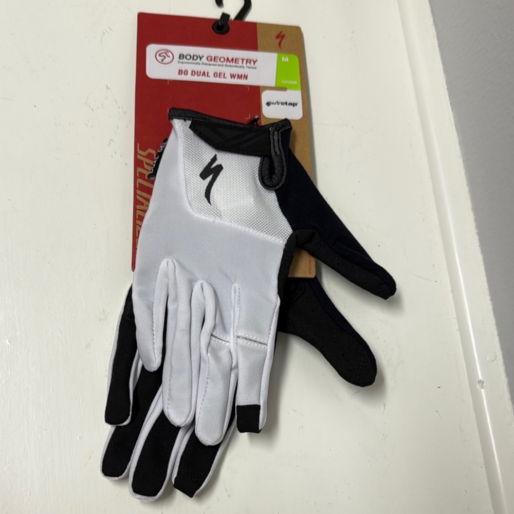 Specialized Black/White Medium Cycling Gloves